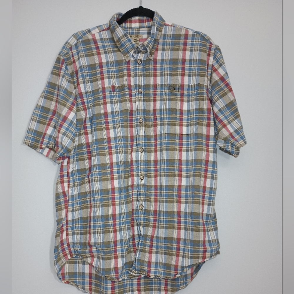 Men's Beretta Classic‎ Plaid Button-Down Shirt M